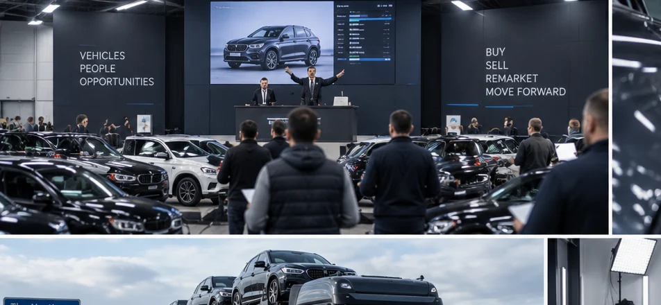 Trade vehicle auction hall